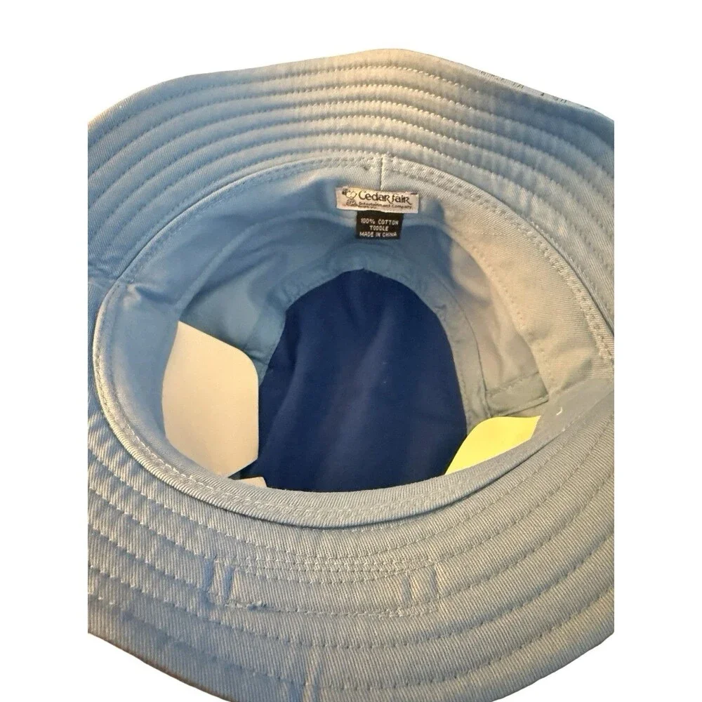 Snoopy Bucket Hat Michigan’s Adventure Cedar Fair Peanuts Toddler Blue Hat New